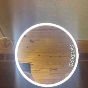 Round LED Vanity Mirror with Touch Controls
